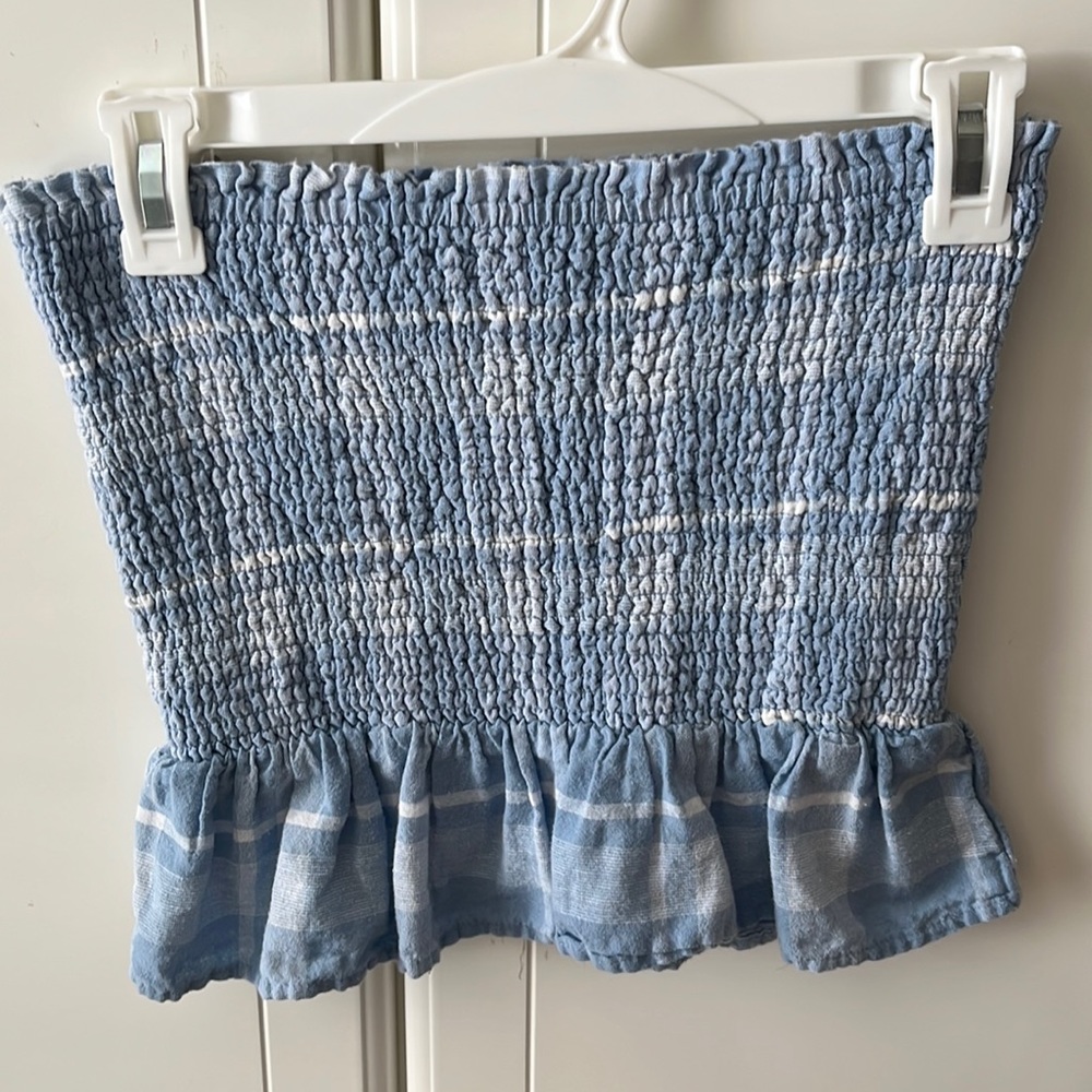 American eagle ruffled tube top